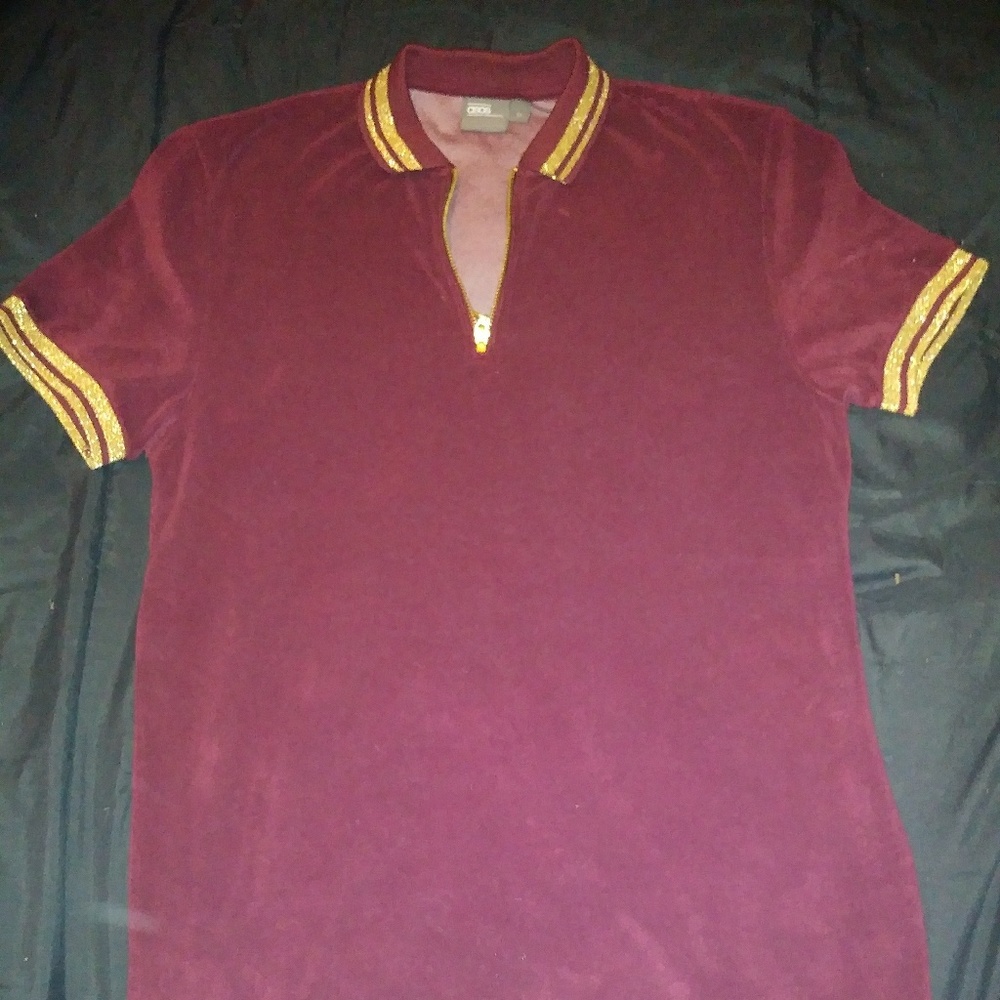 Asos polo style shirt terry cloth size M